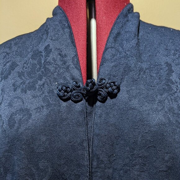 KSL Division of Karin Stevens Dress with Attached Jacket – Size 18W – Navy Blue - Picture 5 of 10